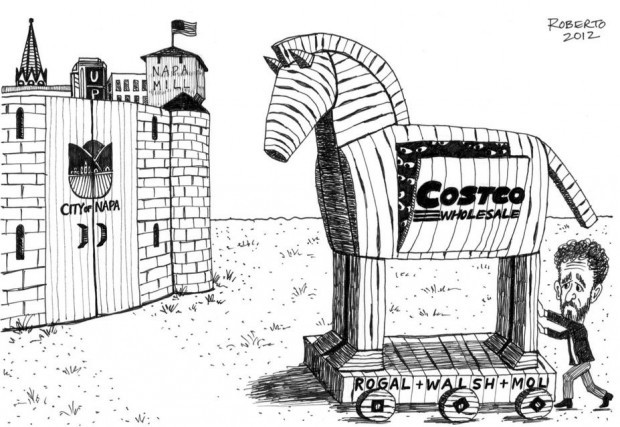 Editorial Cartoon: Costco at Napa Pipe?